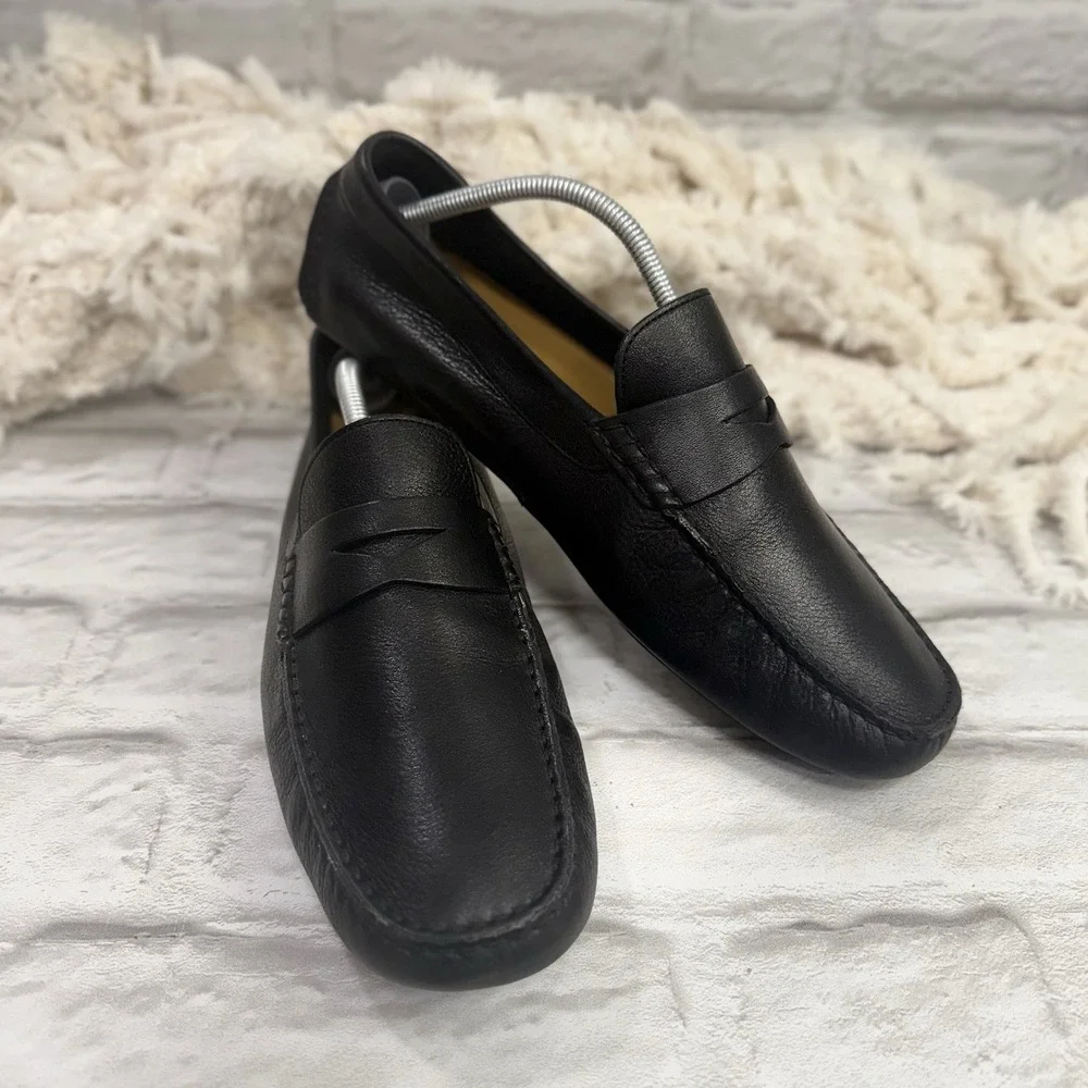 Cole Haan C04535 Black Howland Penny Loafers Driving Mocs Soft Comfort Mens 11 W